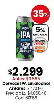 Coto Antares - cerveza ipa sin alcohol oferta