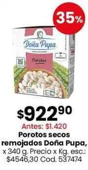 Coto Doña pupa - porotos secos remojados oferta
