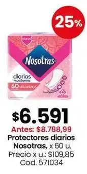 Coto Nosotras - protectores diarios oferta