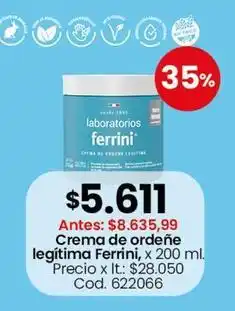 Coto Crema de ordeñe legítima ferrini, x 200 ml. cod. 622066 oferta