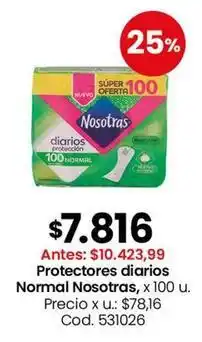 Coto Nosotras - protectores diarios normal oferta