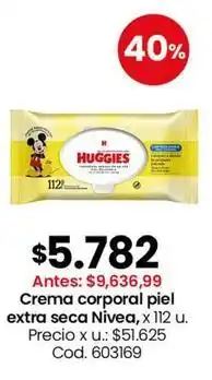 Coto Nivea - crema corporal piel extra seca, x 112 u. cod. 603169 oferta