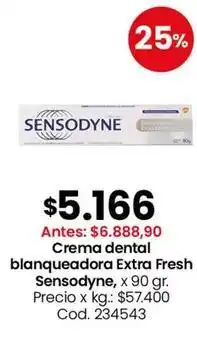 Coto Sensodyne - crema dental blanqueadora extra fresh oferta