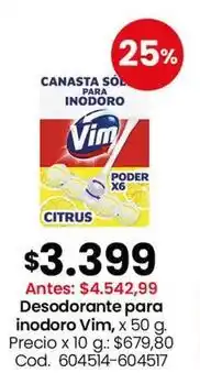 Coto Vim desodorante para inodoro oferta