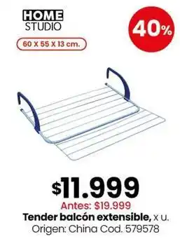 Origen - tender balcón extensible