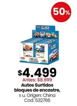 Coto Origen - autos surtidos bloques de encastre oferta