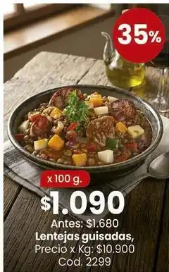 Lentejas guisadas
