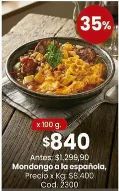 Coto Mondongo a la española oferta