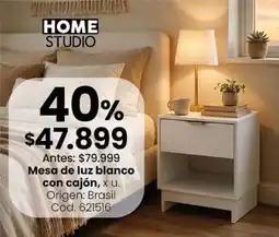 Coto Origen - mesa de luz blanco con cajón, cod. 621516 oferta