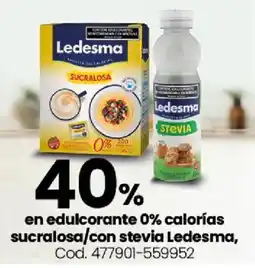 Coto Ledesma edulcorante 0% calorías sucralosa/con stevia oferta