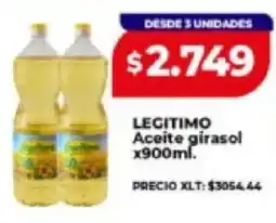 Supermayorista Vital Legitimo aceite girasol oferta