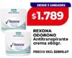 Supermayorista Vital Rexona odorono antitranspirante crema oferta