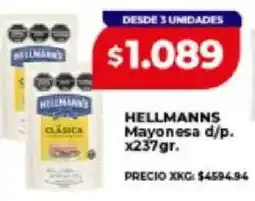 Supermayorista Vital Hellmanns mayonesa d/p. oferta