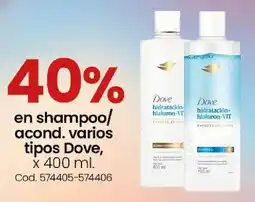 Coto Dove shampoo/acond. varios tipos oferta