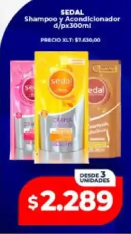 Supermayorista Vital Sedal shampoo y acondicionador oferta