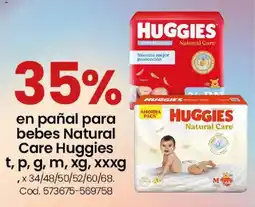 Coto Huggies pañal para bebés natural care oferta
