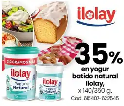 Coto Ilolay yogur batido natural oferta