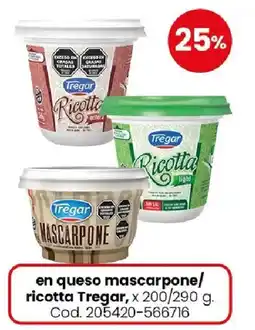 Coto Tregar queso mascarpone/ricotta oferta