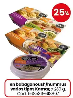 Coto Kamar babaganoush/hummus varios tipos oferta