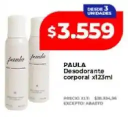 Supermayorista Vital Paula desodorante corporal oferta