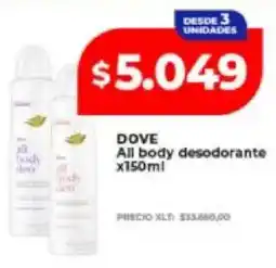 Supermayorista Vital Dove all body desodorante oferta