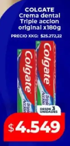 Supermayorista Vital Colgate crema dental triple accion original oferta