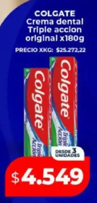 Supermayorista Vital Colgate crema dental triple accion original oferta
