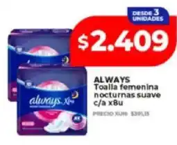 Supermayorista Vital Always toalla femenina nocturnas suave oferta