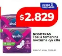 Supermayorista Vital Nosotras toalla femenina nocturna oferta