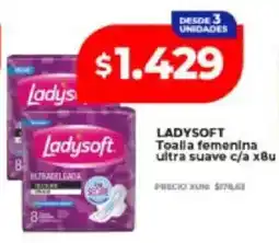 Supermayorista Vital Ladysoft toalla femenina ultra suave oferta