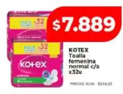 Supermayorista Vital Kotex toalla femenina normal oferta
