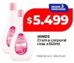 Supermayorista Vital Hinds crema corporal rosa oferta