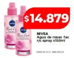Supermayorista Vital Nivea agua de rosas facial oferta