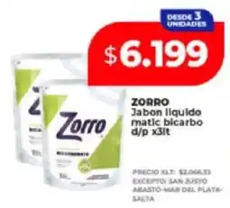 Supermayorista Vital Zorro jabon liquido matic bicarbo oferta