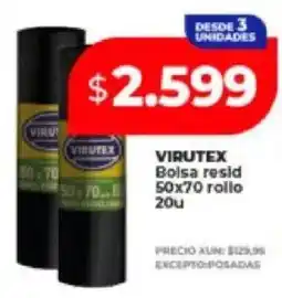 Supermayorista Vital Virutex bolsa resid oferta