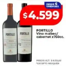 Supermayorista Vital Portillo vino malbec/cabernet oferta