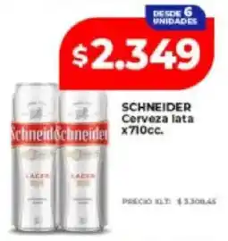 Supermayorista Vital Schneider cerveza lata oferta