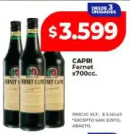Supermayorista Vital Capri fernet oferta