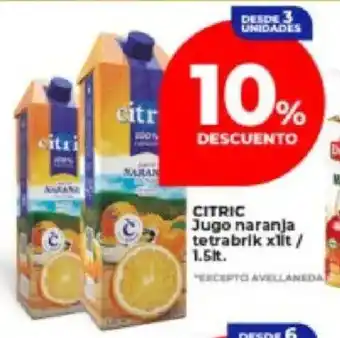 Supermayorista Vital Citric jugo naranja oferta