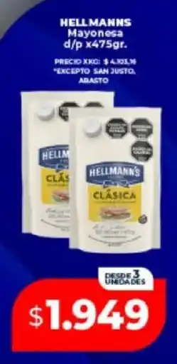 Supermayorista Vital Hellmanns mayonesa oferta