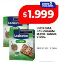 Supermayorista Vital Ledesma edulcorante stevia sobres oferta