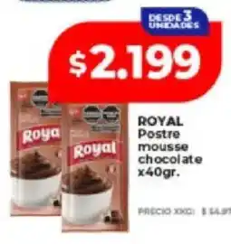 Supermayorista Vital Royal postre mousse chocolate oferta