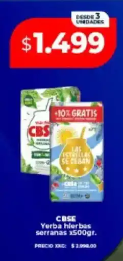Supermayorista Vital Cbse yerba hierbas serranas oferta