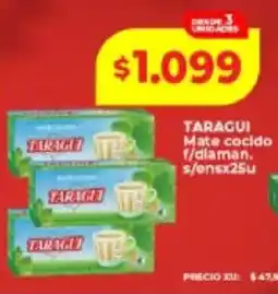 Supermayorista Vital Taragui mate cocido oferta