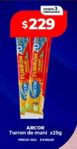 Supermayorista Vital Arcor turron de mani oferta