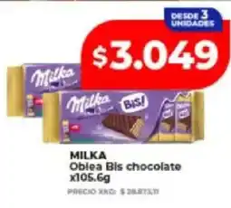 Supermayorista Vital Milka oblea bis chocolate oferta