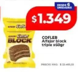 Supermayorista Vital Cofler alfajor block triple oferta