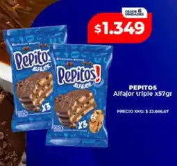 Supermayorista Vital Pepitos alfajor triple oferta