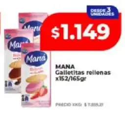 Supermayorista Vital Mana galletitas rellenas oferta