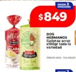 Supermayorista Vital Dos hermanos galletas arroz toda la variedad oferta